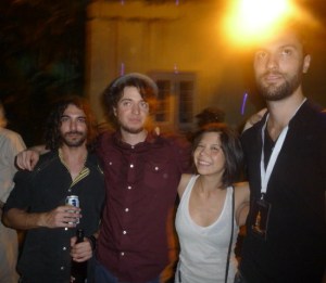 L-R: Terry, double fisting the double economy, Mayabe in one hand, Havana Club in the other; Will, fetchingly pensive; Julie, her smile says it all; and Ethan, seeing the light after a knock-down, drag-out fight with the porcelain god. 