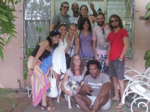 Last day before August vacation; they look happy, but these regulars (Cuban all, except me) grumbled!